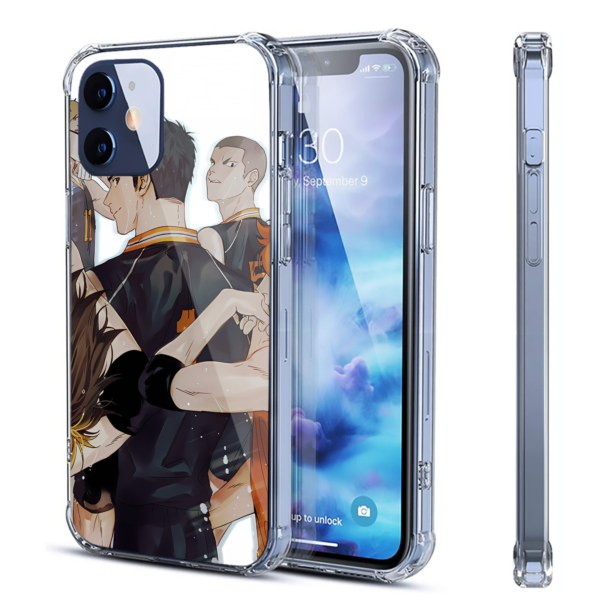 （画像用） ハイキュー!! Haikyu!! 【iPhone 12シリーズ対応】透明スマホケース（クリアソフトケース）
